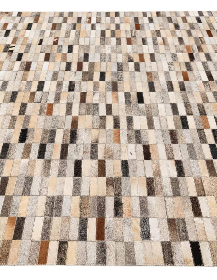 Detail image of 5' 1 x 7' 11 Cowhide Stocks Rug