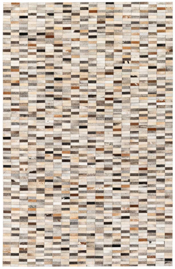 Detail image of 5' 1 x 7' 11 Cowhide Stocks Rug