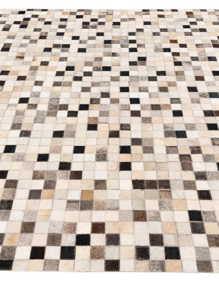 Detail image of 5' 2 x 8' Cowhide Stocks Rug