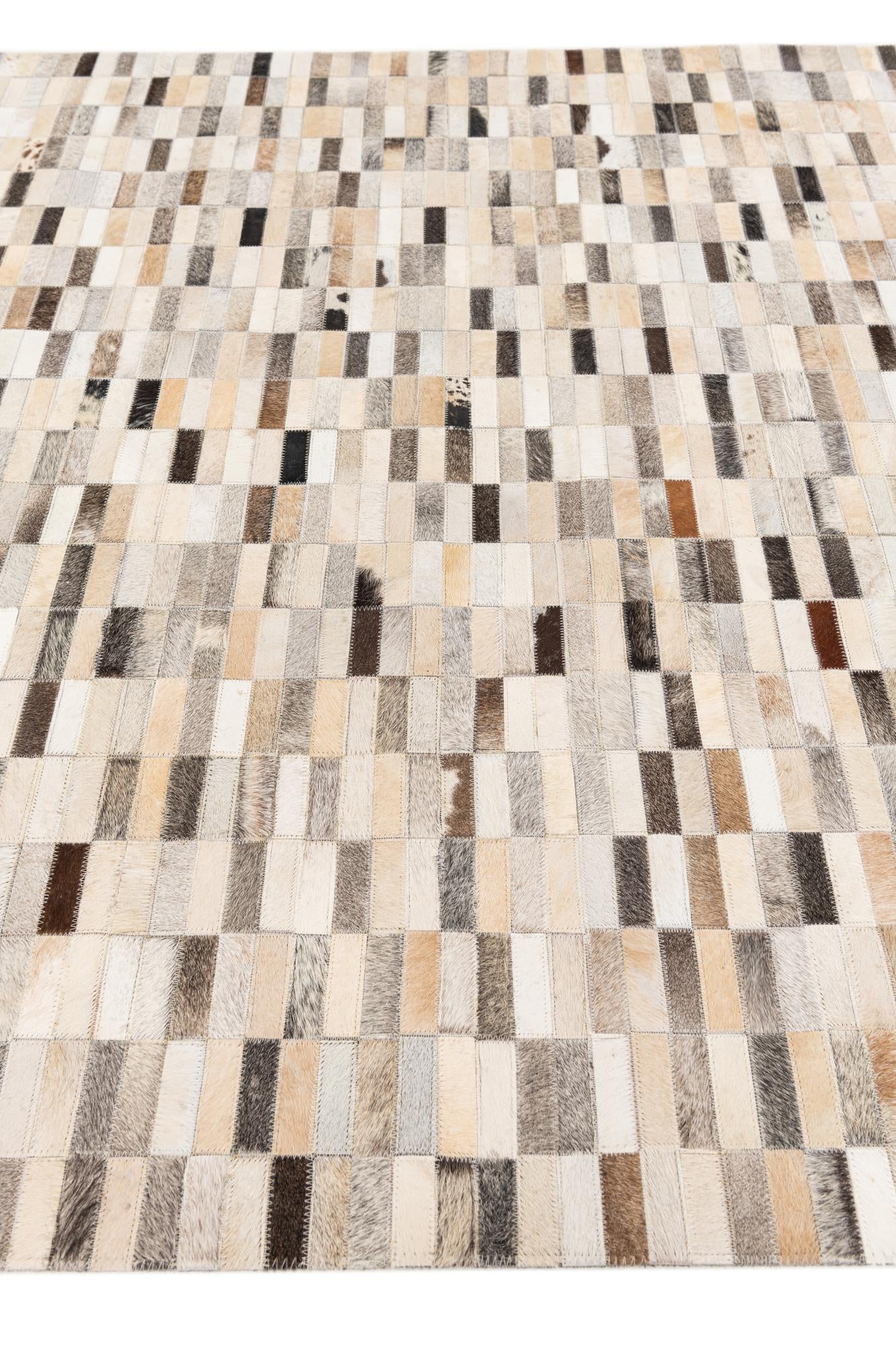 5' 1 x 7' 10 Cowhide Stocks Rug