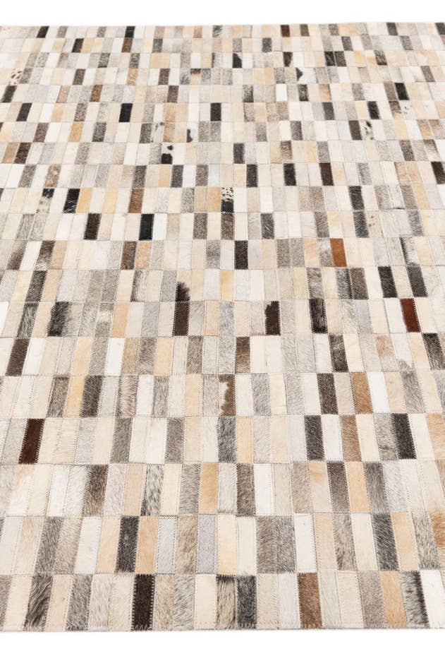 Detail image of 5' 1 x 7' 10 Cowhide Stocks Rug