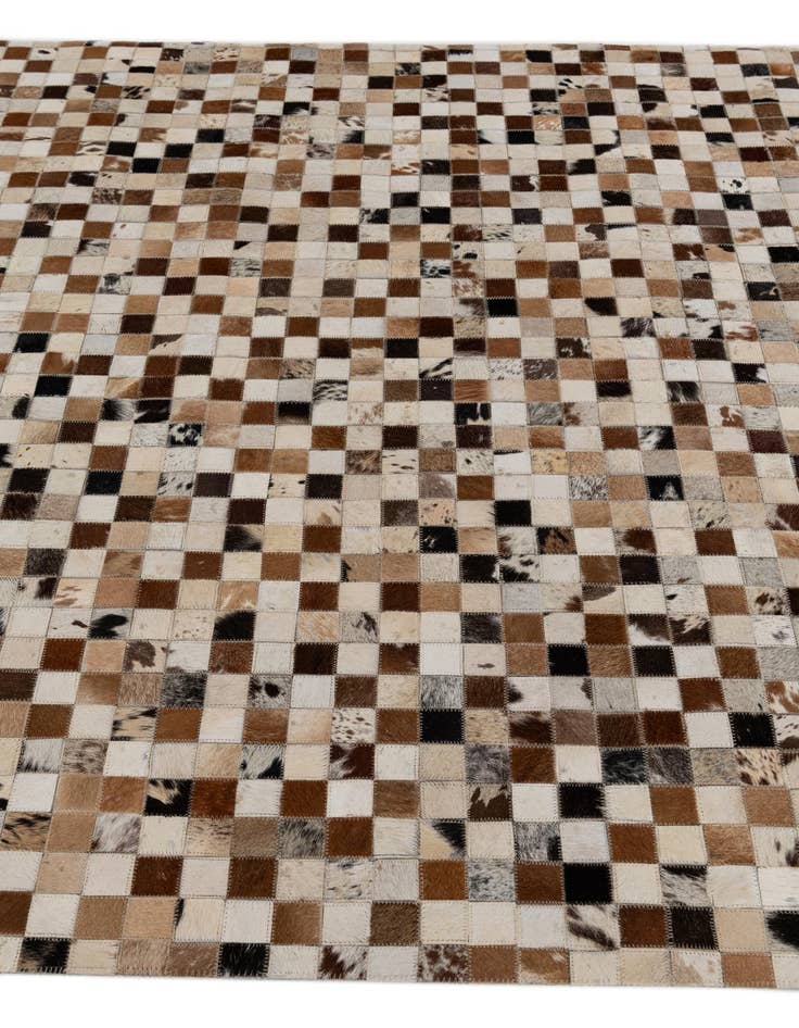 Detail image of 5' 1 x 8' Cowhide Stocks Rug