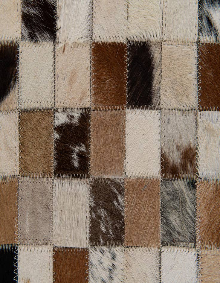 Detail image of 5' 1 x 8' Cowhide Stocks Rug