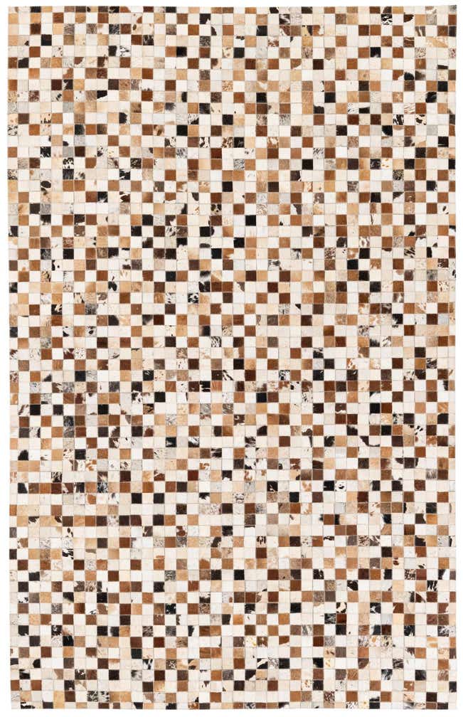 5' 1 x 8' Cowhide Stocks Rug