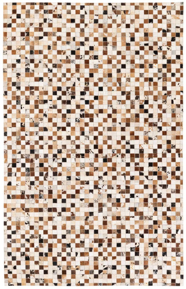 Detail image of 5' 1 x 8' Cowhide Stocks Rug