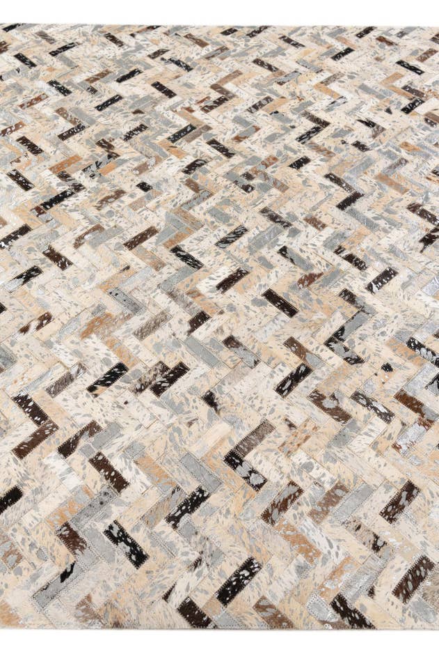 Detailansicht von 145cm x 230cm Cowhide Stocks Teppich