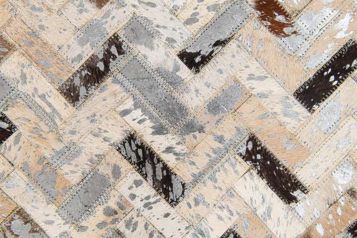 145cm x 230cm Cowhide Stocks Teppich