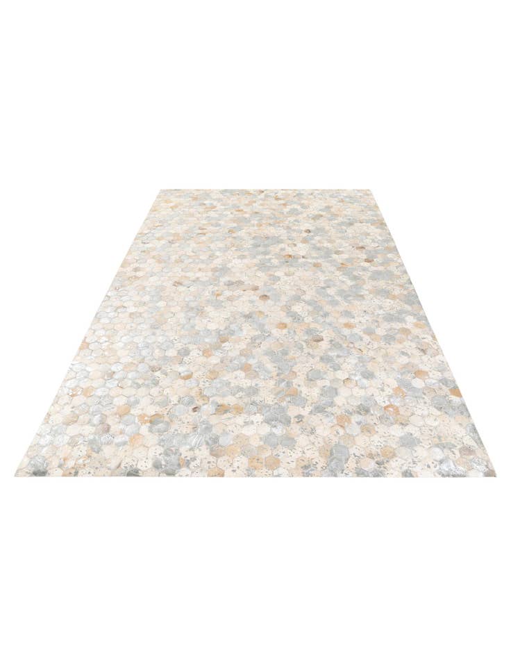 Detail image of 4' 11 x 7' 8 Cowhide Stocks Rug