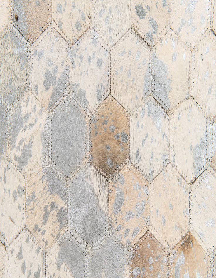 Detail image of 4' 11 x 7' 8 Cowhide Stocks Rug