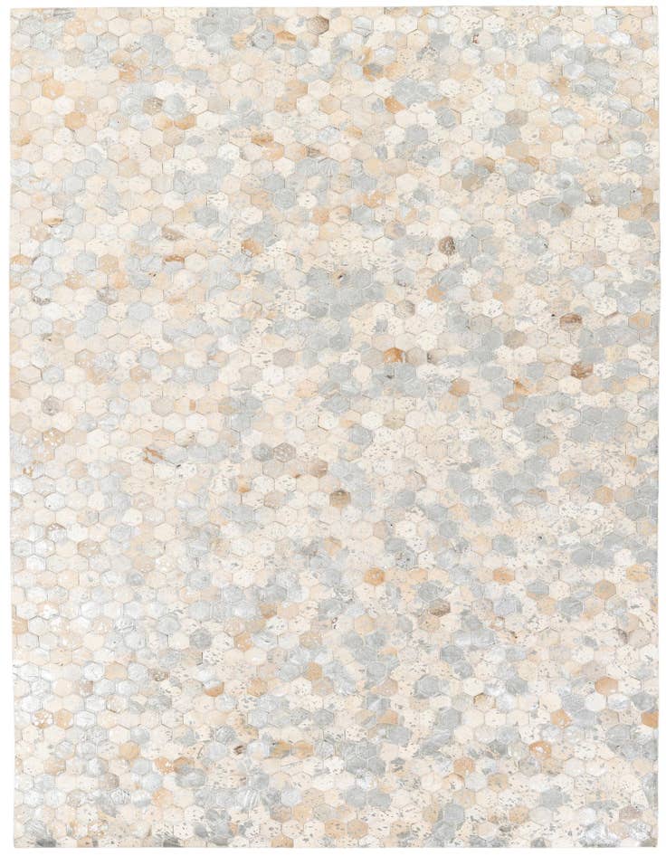 Detail image of 4' 11 x 7' 8 Cowhide Stocks Rug