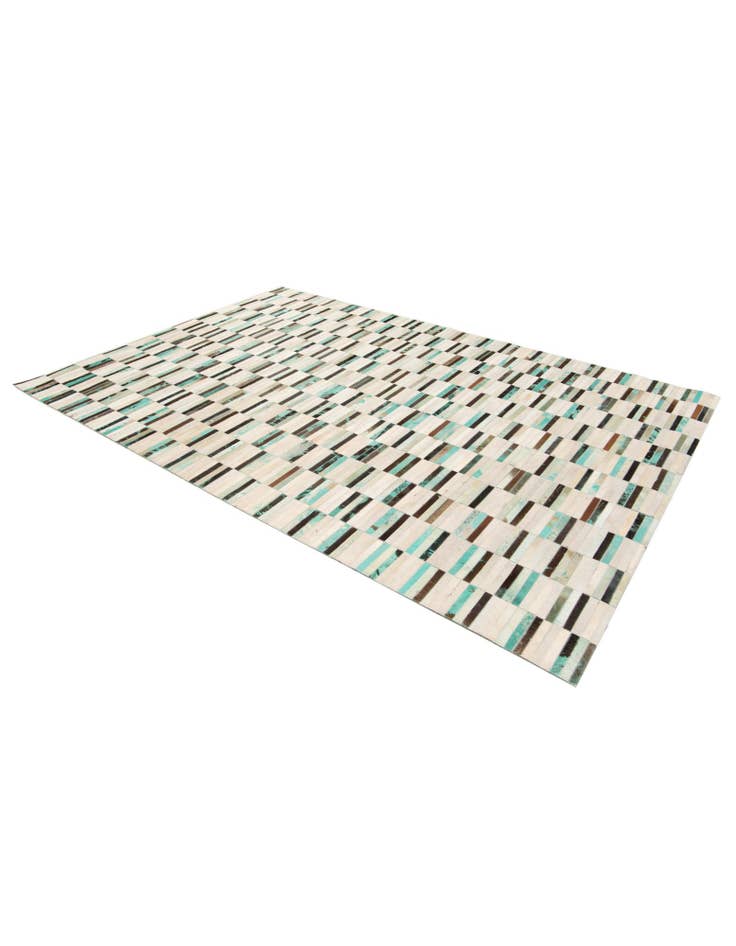 Detail image of 6' x 8' 11 Cowhide Stocks Rug