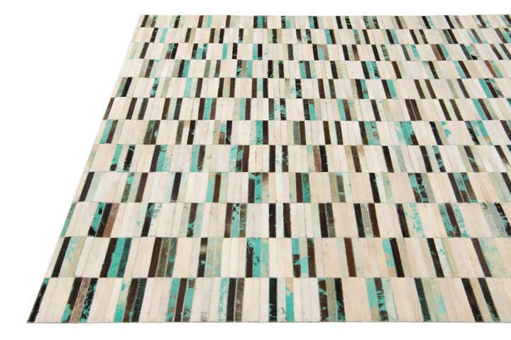 6' x 8' 11 Cowhide Stocks Rug
