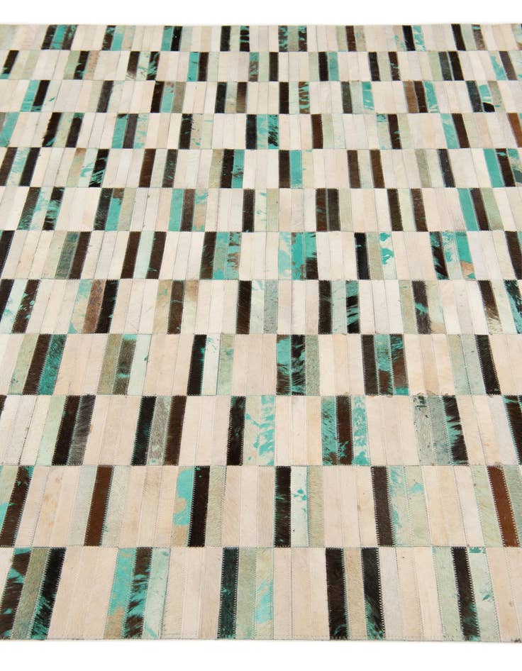 Detail image of 6' x 8' 11 Cowhide Stocks Rug