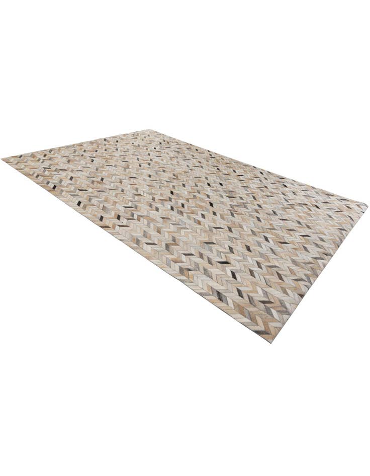 Detail image of 6' 8 x 9' 11 Cowhide Stocks Rug