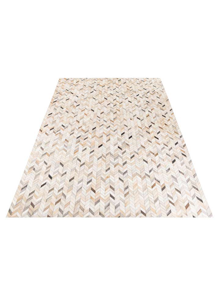6' 8 x 9' 11 Cowhide Stocks Rug