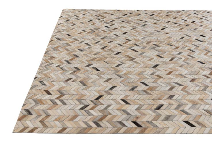 Detail image of 6' 8 x 9' 11 Cowhide Stocks Rug