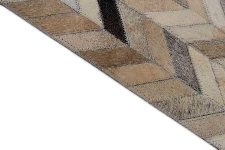 6' 8 x 9' 11 Cowhide Stocks Rug