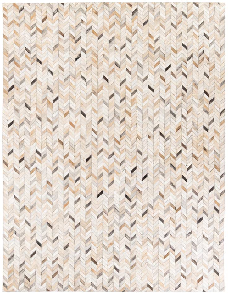 Detail image of 6' 8 x 9' 11 Cowhide Stocks Rug