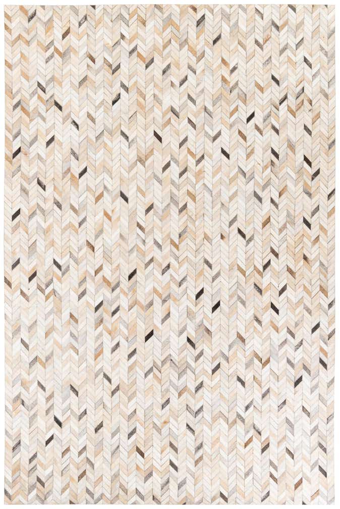 6' 8 x 9' 11 Cowhide Stocks Rug