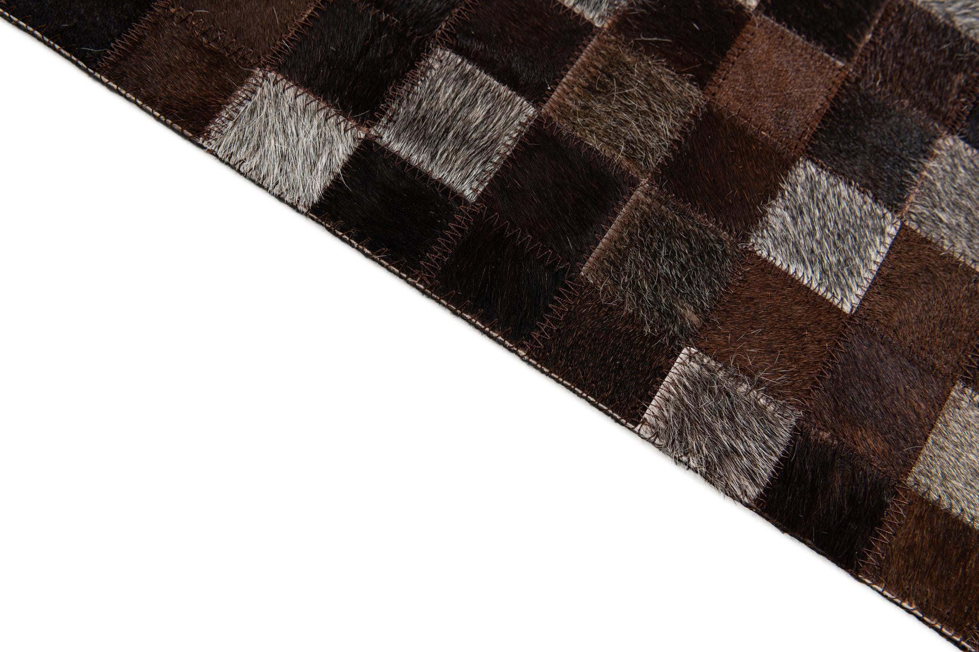 6' 8 x 9' 8 Cowhide Stocks Rug
