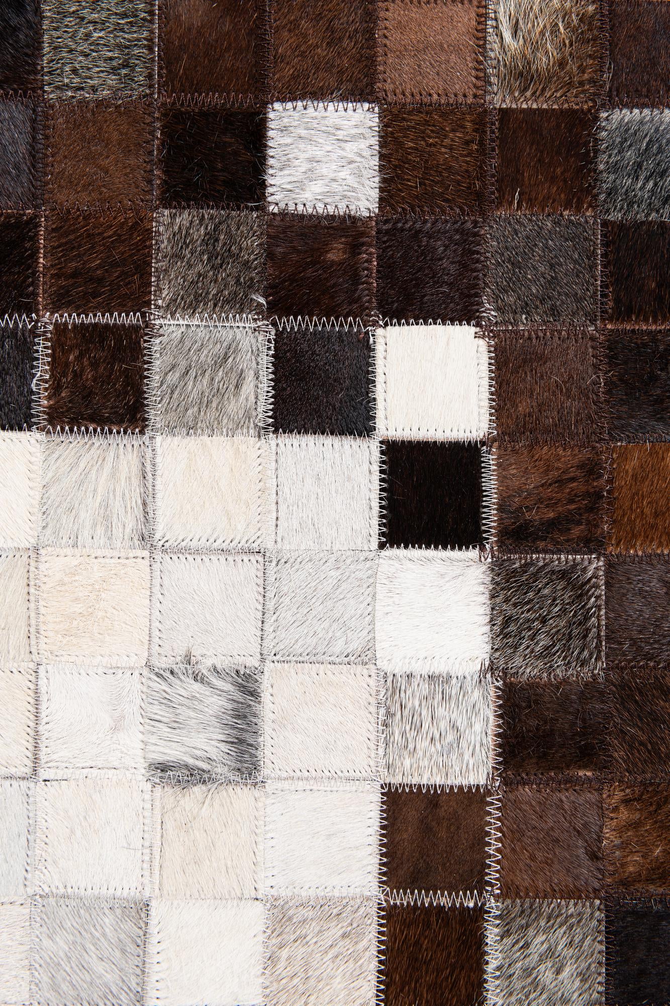 6' 8 x 9' 8 Cowhide Stocks Rug