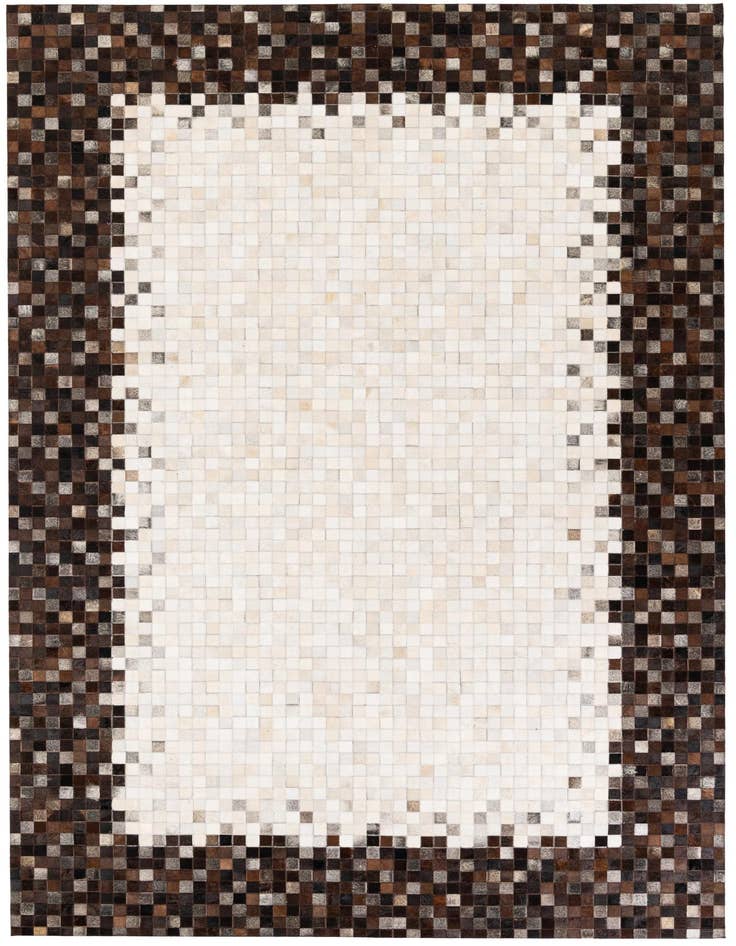 Detail image of 6' 8 x 9' 8 Cowhide Stocks Rug
