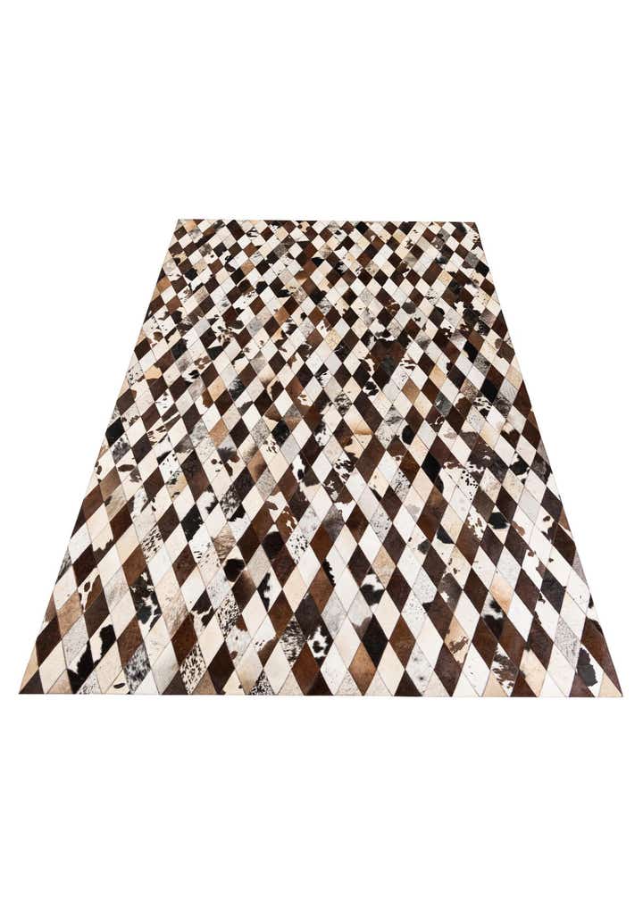 6' 6 x 9' 10 Cowhide Stocks Rug