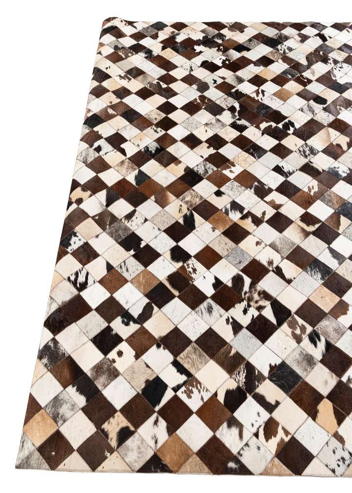 6' 6 x 9' 10 Cowhide Stocks Rug