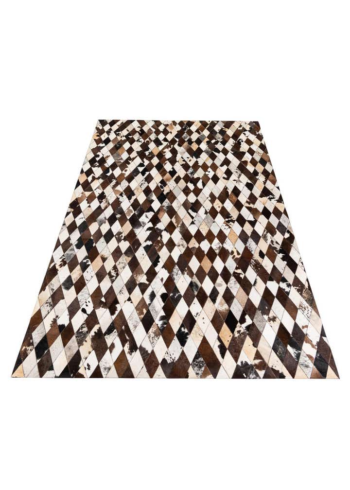 6' 6 x 9' 10 Cowhide Stocks Rug
