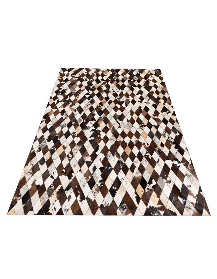 Detail image of 6' 6 x 9' 10 Cowhide Stocks Rug