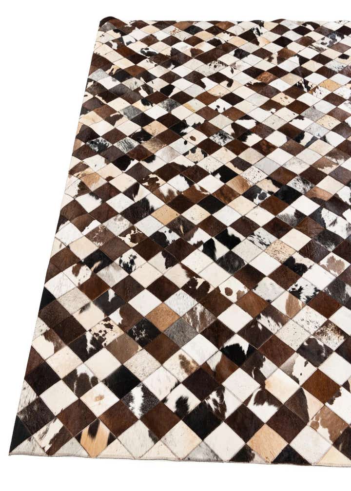 6' 6 x 9' 10 Cowhide Stocks Rug
