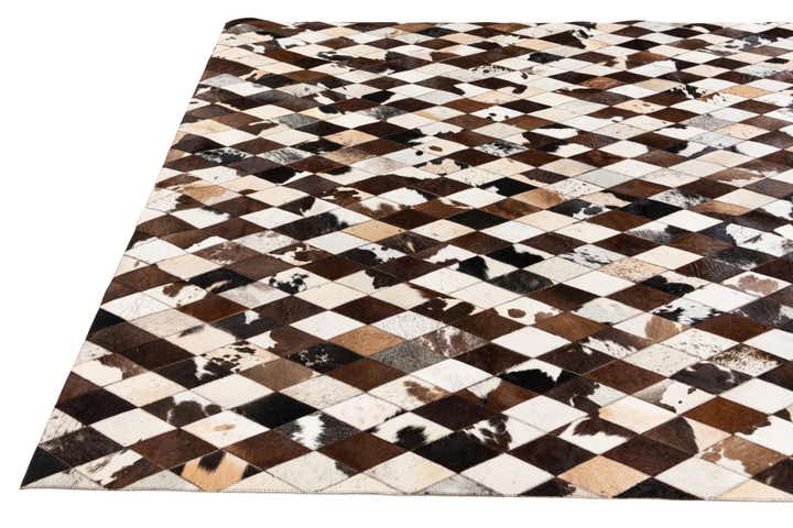 6' 6 x 9' 10 Cowhide Stocks Rug