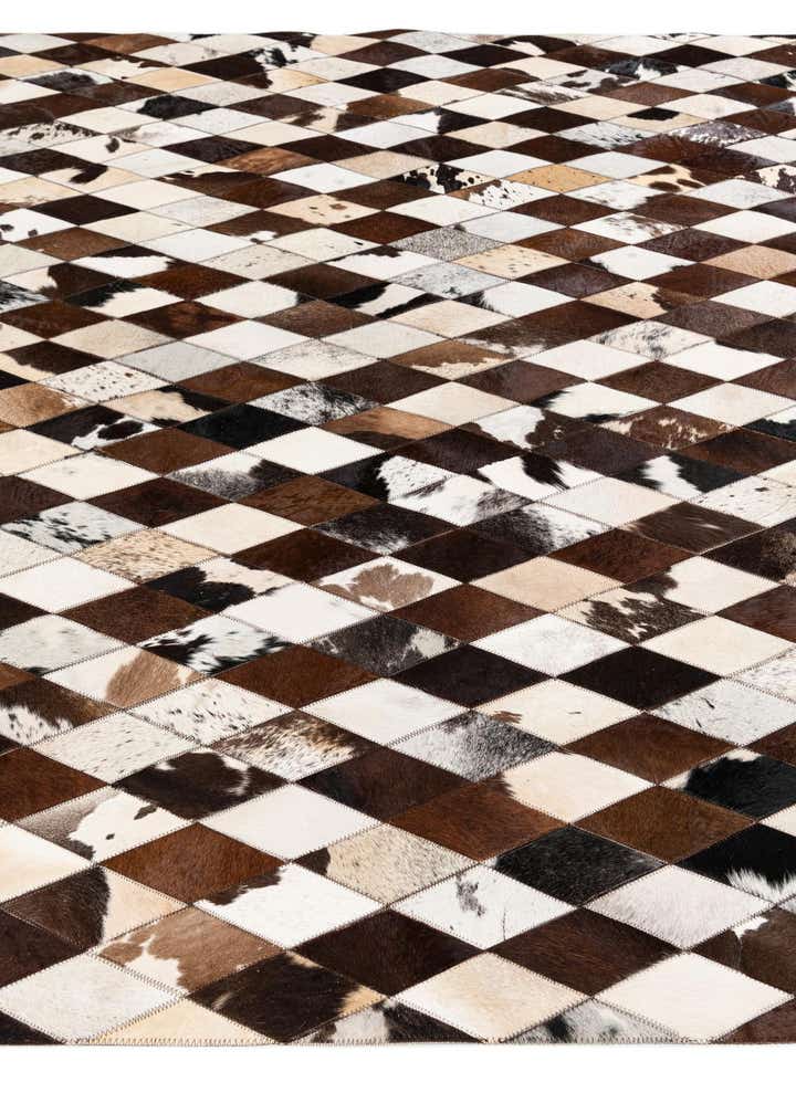 6' 6 x 9' 10 Cowhide Stocks Rug