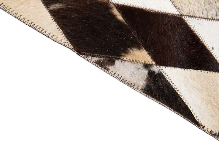 6' 6 x 9' 10 Cowhide Stocks Rug