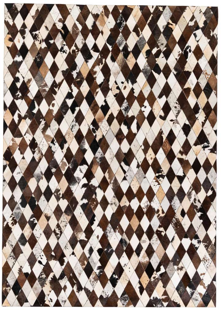 6' 6 x 9' 10 Cowhide Stocks Rug