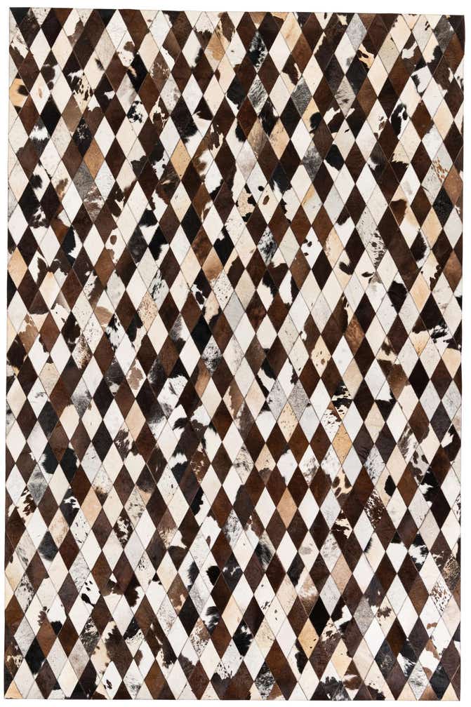 6' 6 x 9' 10 Cowhide Stocks Rug