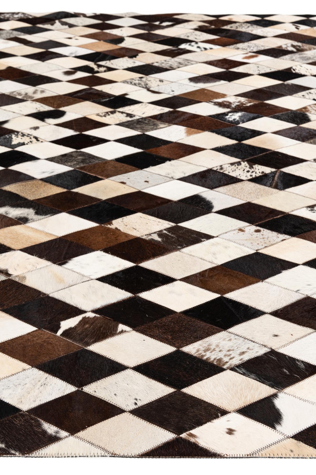 6' 7 x 9' 10 Cowhide Stocks Rug