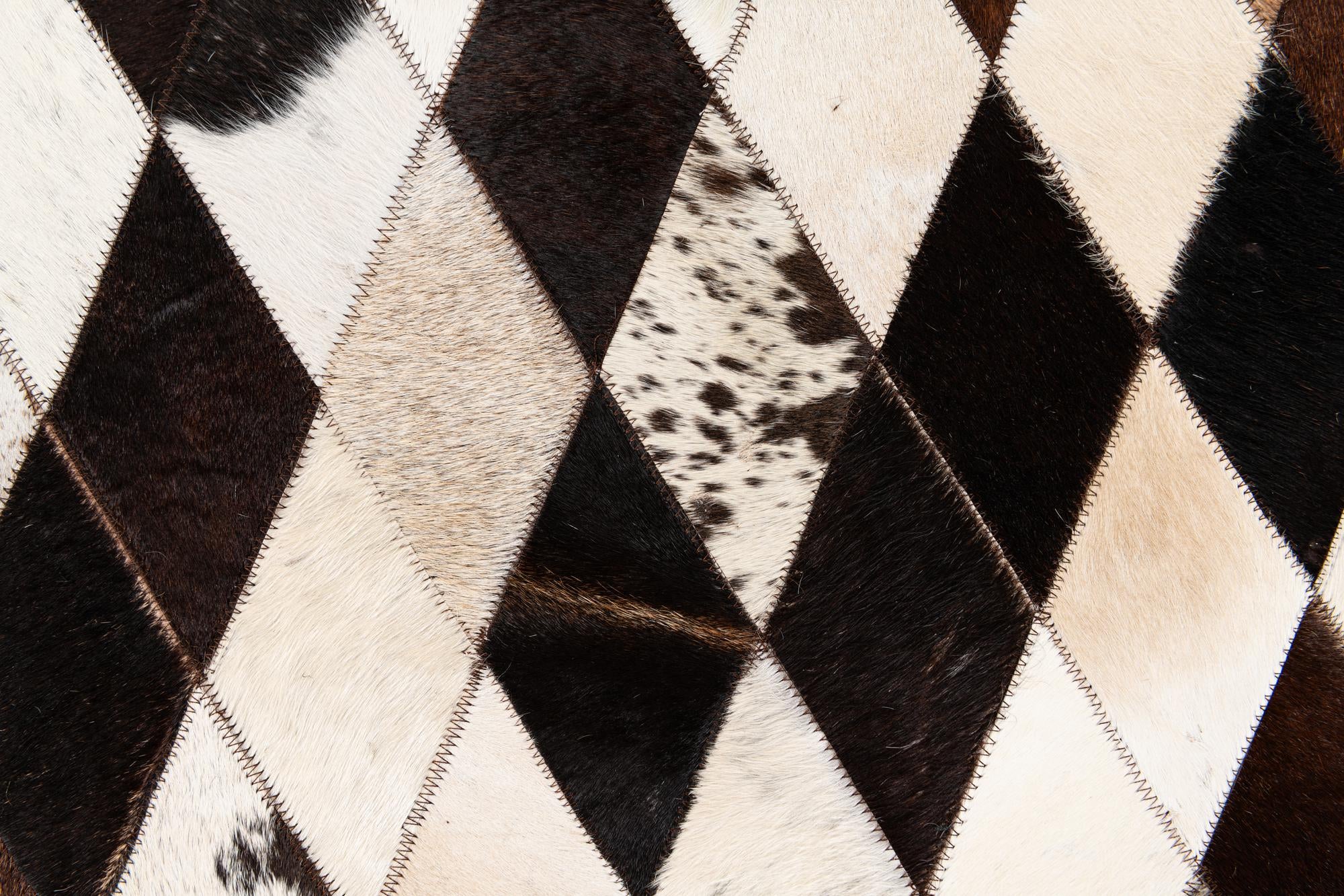 6' 7 x 9' 10 Cowhide Stocks Rug