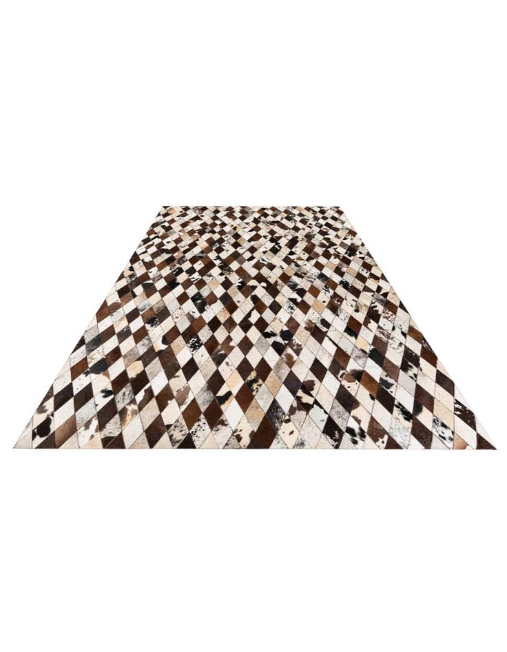 Detail image of 6' 7 x 9' 10 Cowhide Stocks Rug