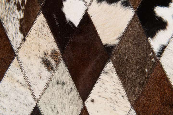6' 7 x 9' 10 Cowhide Stocks Rug