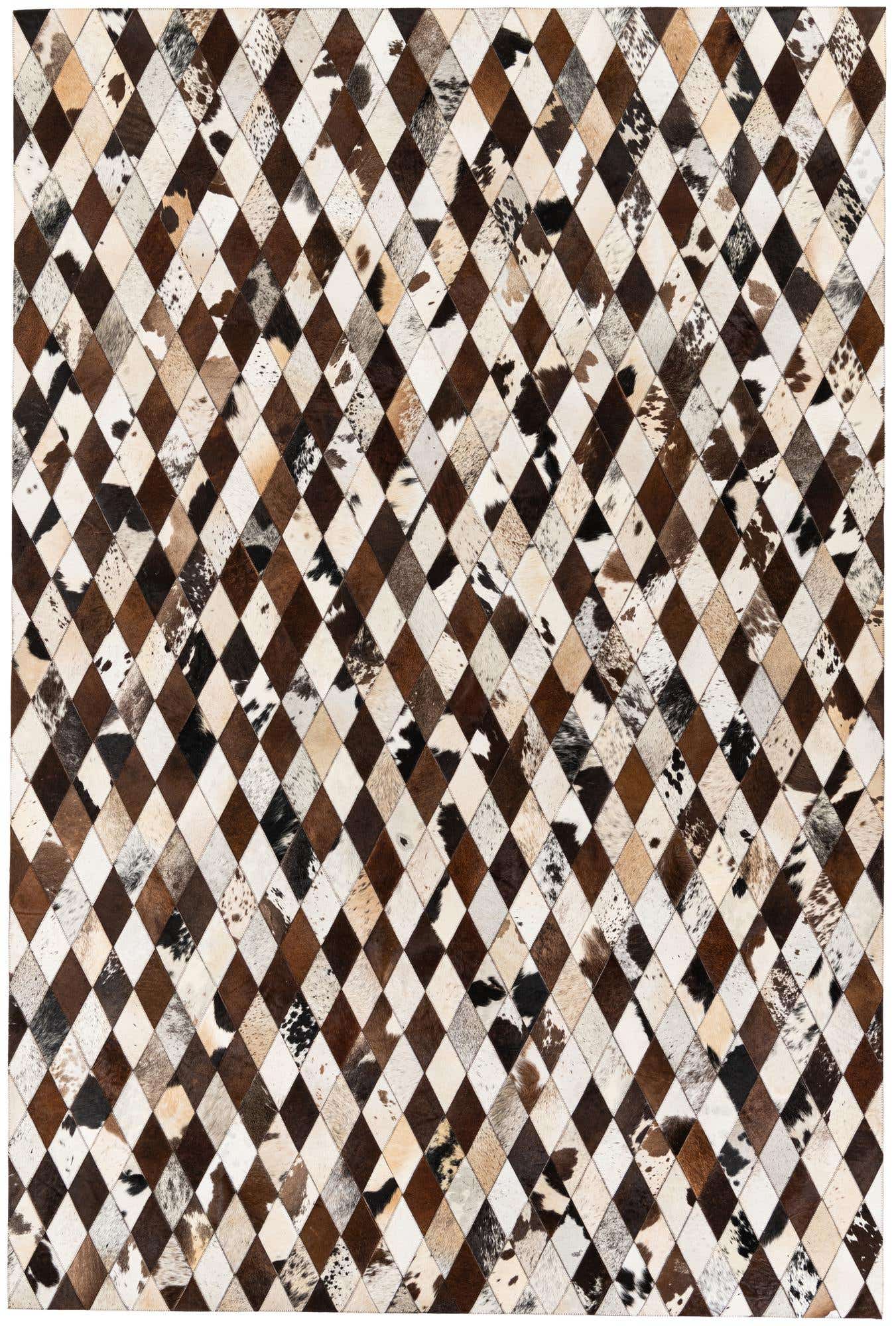 6' 7 x 9' 10 Cowhide Stocks Rug