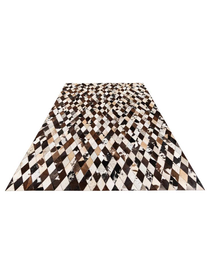 Detail image of 6' 7 x 9' 10 Cowhide Stocks Rug