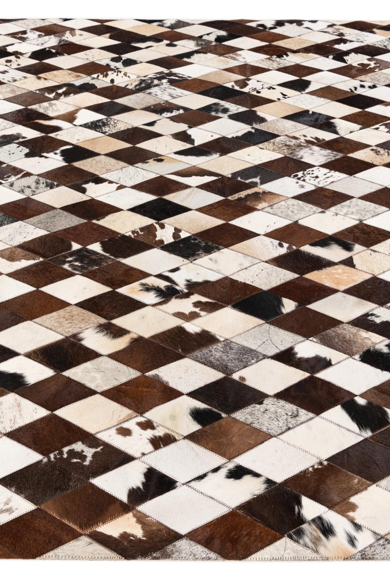 6' 7 x 9' 10 Cowhide Stocks Rug