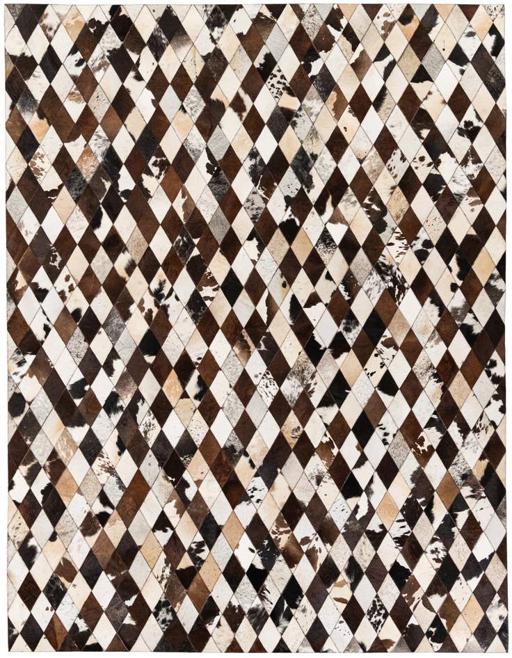 Detail image of 6' 7 x 9' 10 Cowhide Stocks Rug
