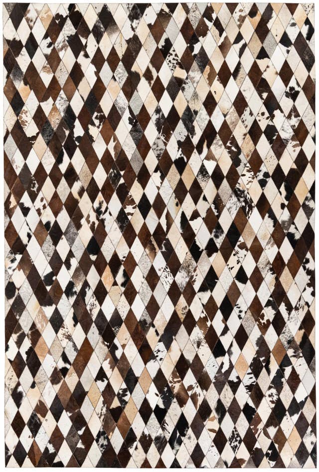 Detail image of 6' 7 x 9' 10 Cowhide Stocks Rug