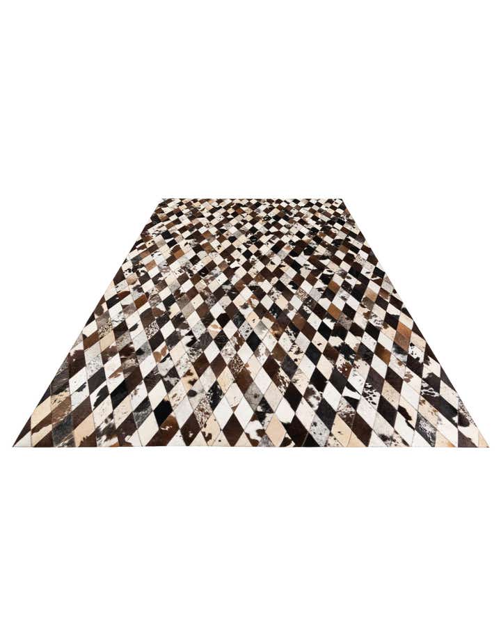6' 9 x 9' 11 Cowhide Stocks Rug