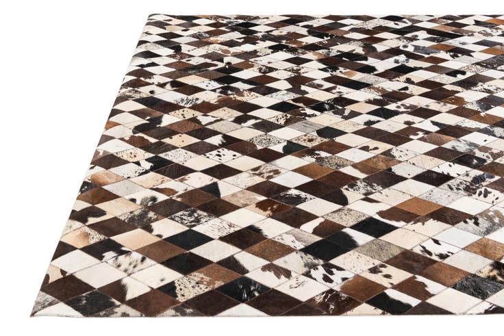 Detail image of 6' 9 x 9' 11 Cowhide Stocks Rug