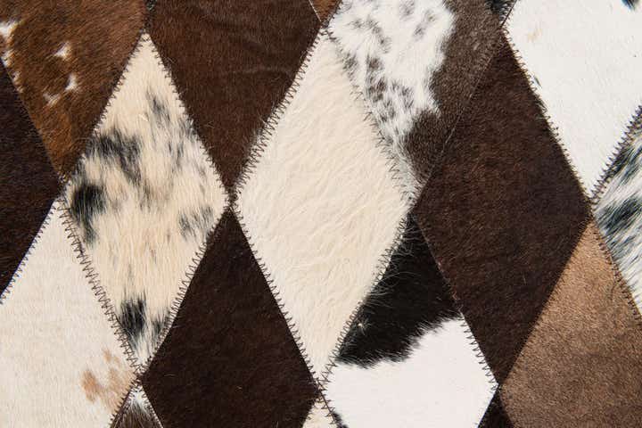 6' 9 x 9' 11 Cowhide Stocks Rug