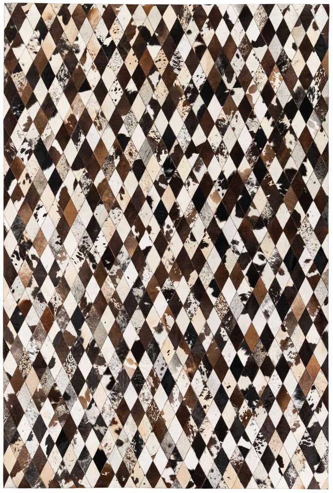 6' 9 x 9' 11 Cowhide Stocks Rug