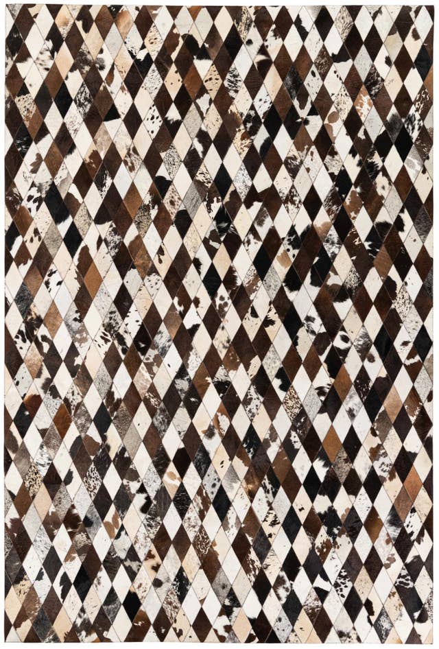 Detail image of 6' 9 x 9' 11 Cowhide Stocks Rug